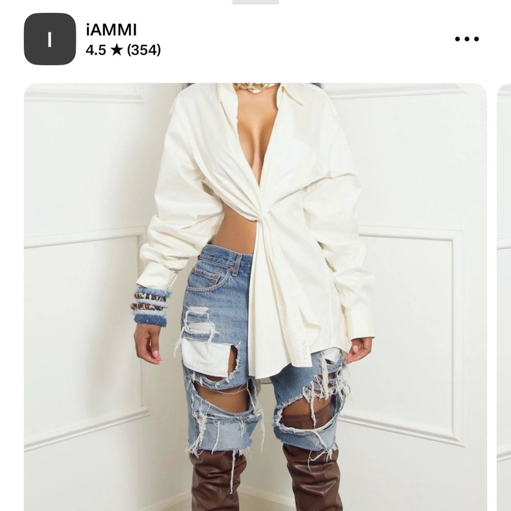 Ivory unique iammi designer top, wear multiple waya